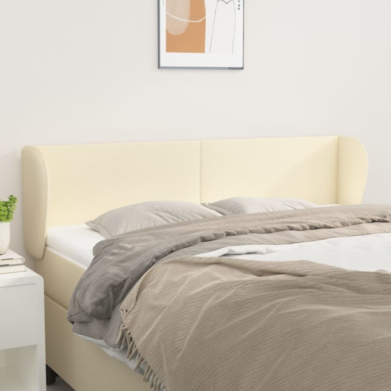 vidaXL Cabecero de cuero sintético color crema 147x23x78/88 cm vidaXL Cabecero de cuero sintético color crema 147x23x78/88 cm