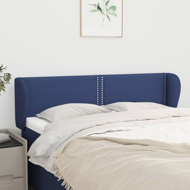 vidaXL Cabecero de tela azul 147x23x78/88 cm vidaXL Cabecero de tela azul 147x23x78/88 cm