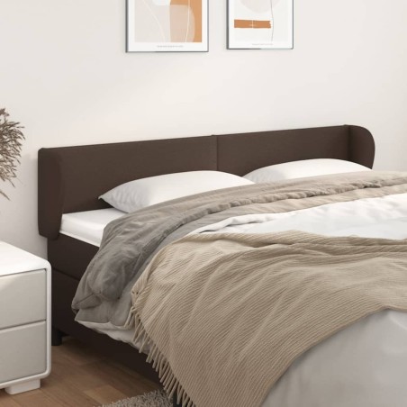 vidaXL Cabecero de cuero sintético marrón 163x23x78/88 cm