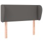 vidaXL Cabecero de cuero sintético gris 83x23x78/88 cm vidaXL Cabecero de cuero sintético gris 83x23x78/88 cm