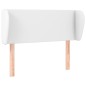 vidaXL Cabecero de cuero sintético blanco 103x23x78/88 cm vidaXL Cabecero de cuero sintético blanco 103x23x78/88 cm
