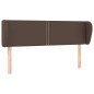 vidaXL Cabecero de cuero sintético marrón 147x23x78/88 cm vidaXL Cabecero de cuero sintético marrón 147x23x78/88 cm