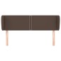 vidaXL Cabecero de cuero sintético marrón 147x23x78/88 cm vidaXL Cabecero de cuero sintético marrón 147x23x78/88 cm