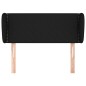 vidaXL Cabecero de tela negro 83x23x78/88 cm vidaXL Cabecero de tela negro 83x23x78/88 cm