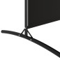 vidaXL Biombo divisor de 4 paneles de tela negro 698x180 cm vidaXL Biombo divisor de 4 paneles de tela negro 698x180 cm