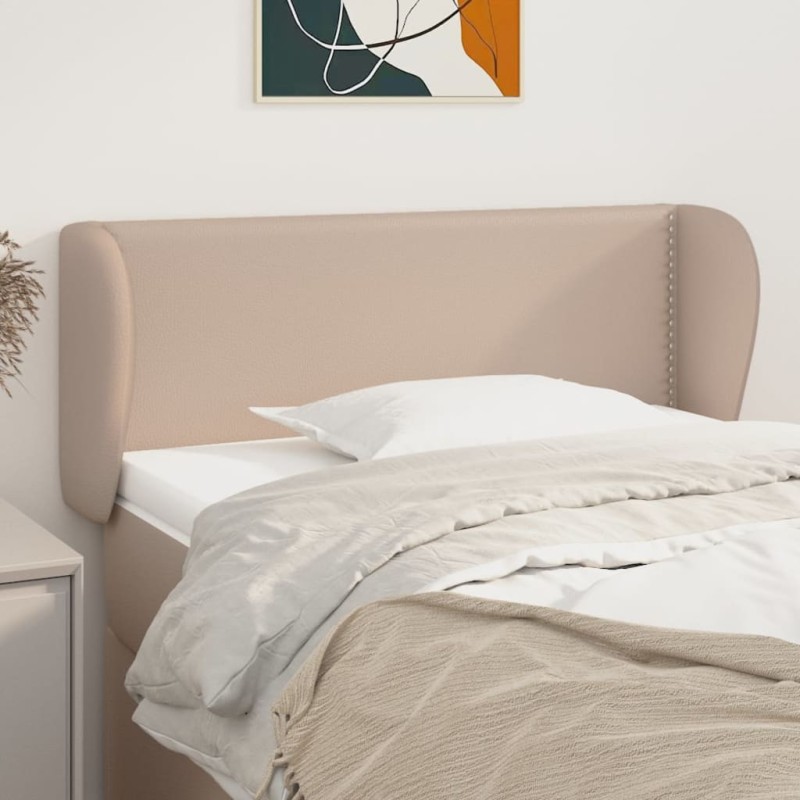 vidaXL Cabecero de cuero sintético color capuchino 83x23x78/88 cm vidaXL Cabecero de cuero sintético color capuchino 83x23x78/88 cm