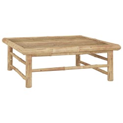 vidaXL Mesa de jardín de bambú 65x65x30 cm