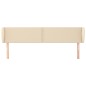 vidaXL Cabecero de tela color crema 163x23x78/88 cm vidaXL Cabecero de tela color crema 163x23x78/88 cm