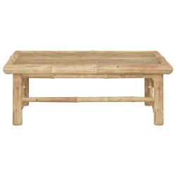 vidaXL Mesa de jardín de bambú 65x65x30 cm