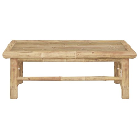 vidaXL Mesa de jardín de bambú 65x65x30 cm