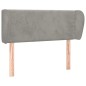 vidaXL Cabecero de terciopelo gris claro 83x23x78/88 cm vidaXL Cabecero de terciopelo gris claro 83x23x78/88 cm