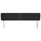 vidaXL Cabecero de cuero sintético negro 203x23x78/88 cm vidaXL Cabecero de cuero sintético negro 203x23x78/88 cm