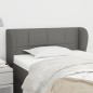 vidaXL Cabecero de tela gris oscuro 93x23x78/88 cm vidaXL Cabecero de tela gris oscuro 93x23x78/88 cm