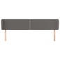 vidaXL Cabecero de cuero sintético gris 183x23x78/88 cm vidaXL Cabecero de cuero sintético gris 183x23x78/88 cm