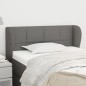 vidaXL Cabecero de tela gris oscuro 83x23x78/88 cm vidaXL Cabecero de tela gris oscuro 83x23x78/88 cm