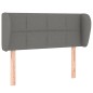vidaXL Cabecero de tela gris oscuro 83x23x78/88 cm vidaXL Cabecero de tela gris oscuro 83x23x78/88 cm