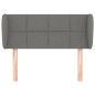 vidaXL Cabecero de tela gris oscuro 83x23x78/88 cm vidaXL Cabecero de tela gris oscuro 83x23x78/88 cm