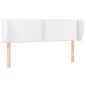 vidaXL Cabecero de cuero sintético blanco 147x23x78/88 cm vidaXL Cabecero de cuero sintético blanco 147x23x78/88 cm