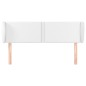 vidaXL Cabecero de cuero sintético blanco 147x23x78/88 cm vidaXL Cabecero de cuero sintético blanco 147x23x78/88 cm