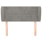 vidaXL Cabecero de terciopelo gris claro 103x23x78/88 cm