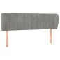 vidaXL Cabecero de terciopelo gris claro 147x23x78/88 cm vidaXL Cabecero de terciopelo gris claro 147x23x78/88 cm
