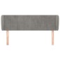 vidaXL Cabecero de terciopelo gris claro 147x23x78/88 cm vidaXL Cabecero de terciopelo gris claro 147x23x78/88 cm