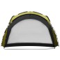 vidaXL Carpa de fiesta con LED 4 paredes laterales verde 3,6x3,6x2,3 m
