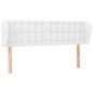 vidaXL Cabecero de cuero sintético blanco 147x23x78/88 cm vidaXL Cabecero de cuero sintético blanco 147x23x78/88 cm