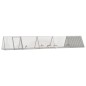 vidaXL Jaula para conejos acero galvanizado gris 504,5x80,5x71 cm
