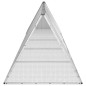 vidaXL Jaula para conejos acero galvanizado gris 504,5x80,5x71 cm