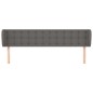 vidaXL Cabecero de cuero sintético gris 203x23x78/88 cm vidaXL Cabecero de cuero sintético gris 203x23x78/88 cm