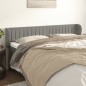 vidaXL Cabecero de terciopelo gris claro 163x23x78/88 cm vidaXL Cabecero de terciopelo gris claro 163x23x78/88 cm