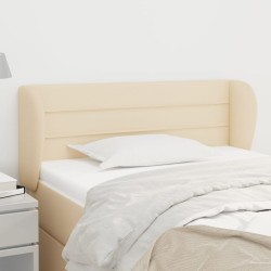 vidaXL Cabecero de tela color crema 83x23x78/88 cm