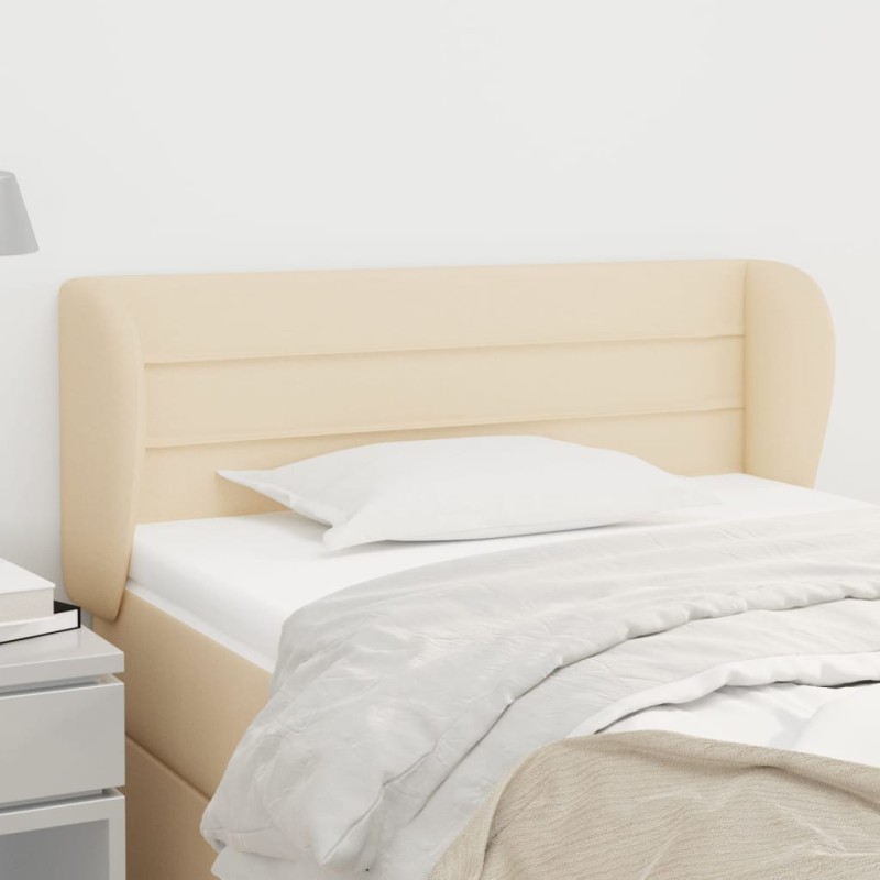 vidaXL Cabecero de tela color crema 83x23x78/88 cm vidaXL Cabecero de tela color crema 83x23x78/88 cm