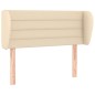 vidaXL Cabecero de tela color crema 83x23x78/88 cm vidaXL Cabecero de tela color crema 83x23x78/88 cm