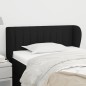 vidaXL Cabecero de tela negro 83x23x78/88 cm vidaXL Cabecero de tela negro 83x23x78/88 cm