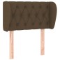 vidaXL Cabecero de tela marrón oscuro 83x23x78/88 cm