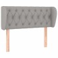 vidaXL Cabecero de tela gris claro 93x23x78/88 cm vidaXL Cabecero de tela gris claro 93x23x78/88 cm