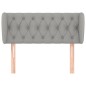 vidaXL Cabecero de tela gris claro 93x23x78/88 cm vidaXL Cabecero de tela gris claro 93x23x78/88 cm