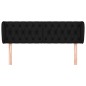 vidaXL Cabecero de tela negro 163x23x78/88 cm vidaXL Cabecero de tela negro 163x23x78/88 cm