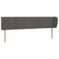 vidaXL Cabecero de terciopelo gris oscuro 203x23x78/88 cm vidaXL Cabecero de terciopelo gris oscuro 203x23x78/88 cm