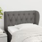 vidaXL Cabecero de tela gris oscuro 83x23x78/88 cm