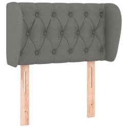 vidaXL Cabecero de tela gris oscuro 83x23x78/88 cm