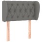 vidaXL Cabecero de tela gris oscuro 83x23x78/88 cm