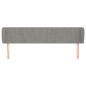 vidaXL Cabecero de terciopelo gris claro 203x23x78/88 cm vidaXL Cabecero de terciopelo gris claro 203x23x78/88 cm