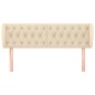 vidaXL Cabecero de tela color crema 147x23x78/88 cm vidaXL Cabecero de tela color crema 147x23x78/88 cm