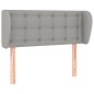 vidaXL Cabecero de tela gris claro 83x23x78/88 cm vidaXL Cabecero de tela gris claro 83x23x78/88 cm