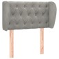 vidaXL Cabecero de terciopelo gris claro 83x23x78/88 cm vidaXL Cabecero de terciopelo gris claro 83x23x78/88 cm