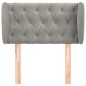vidaXL Cabecero de terciopelo gris claro 83x23x78/88 cm vidaXL Cabecero de terciopelo gris claro 83x23x78/88 cm