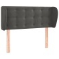 vidaXL Cabecero de terciopelo gris oscuro 83x23x78/88 cm vidaXL Cabecero de terciopelo gris oscuro 83x23x78/88 cm